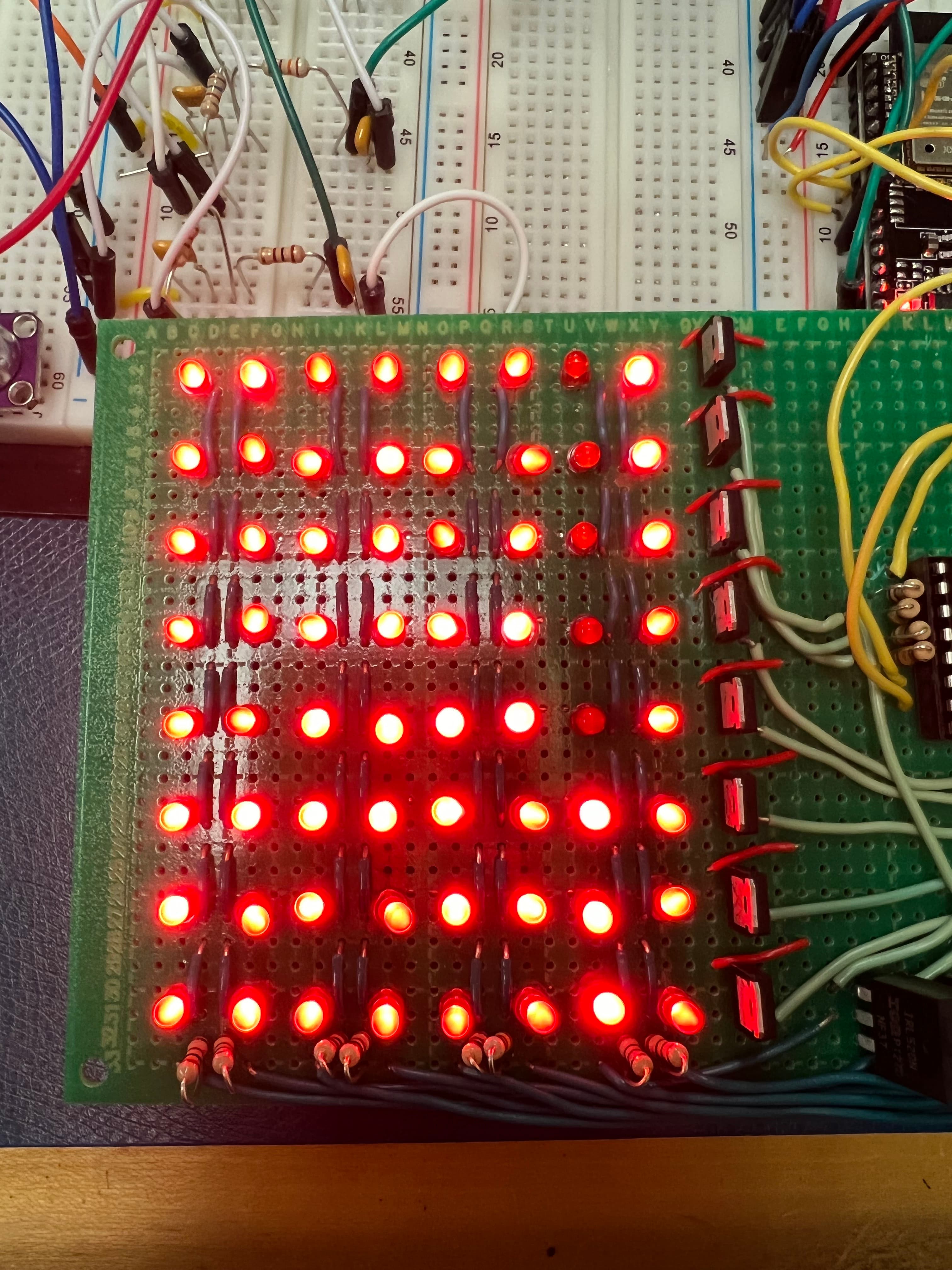 Solder joints and transistors were then checked and reworked one at a time