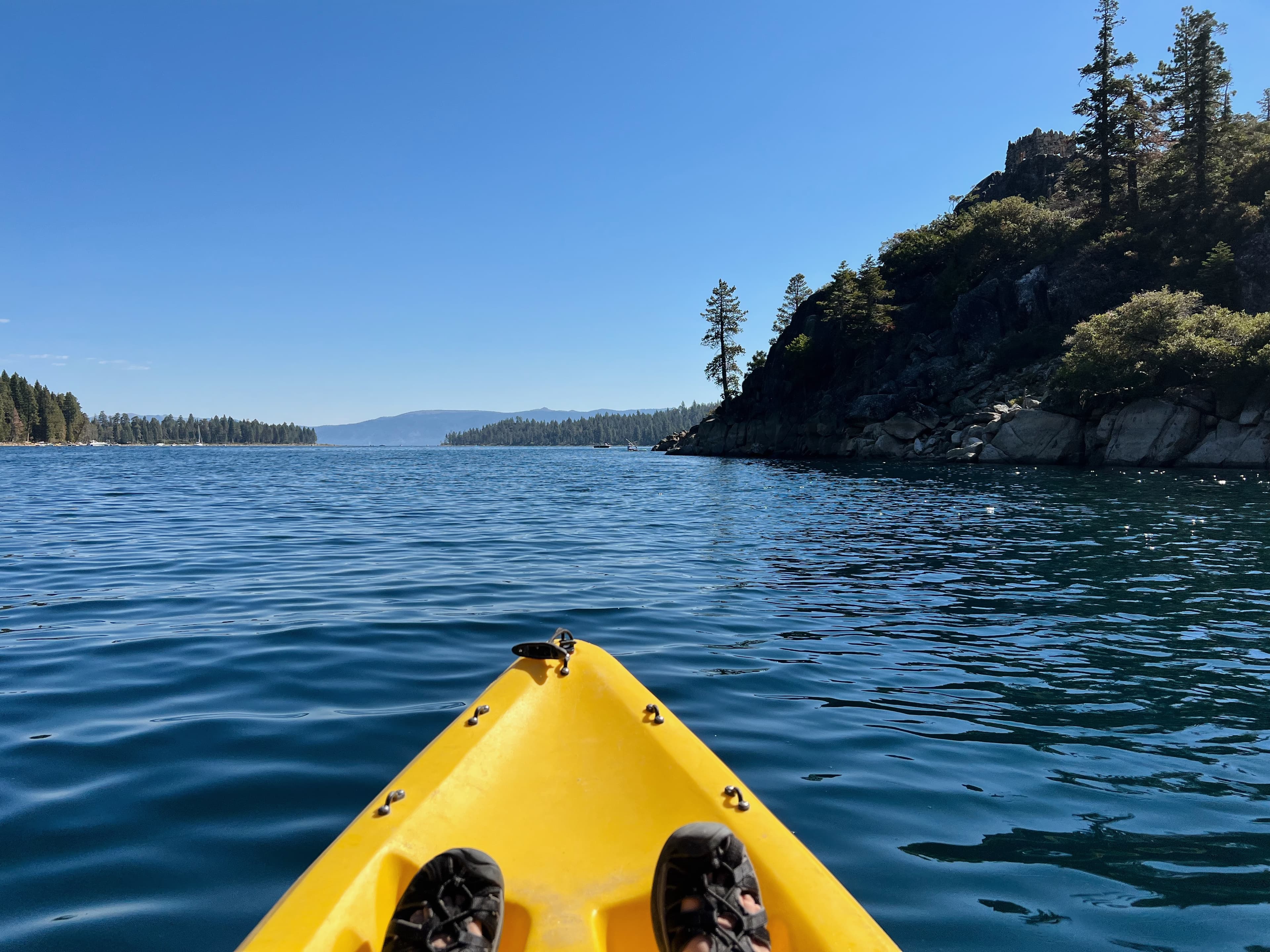 Kayaking on the lake
