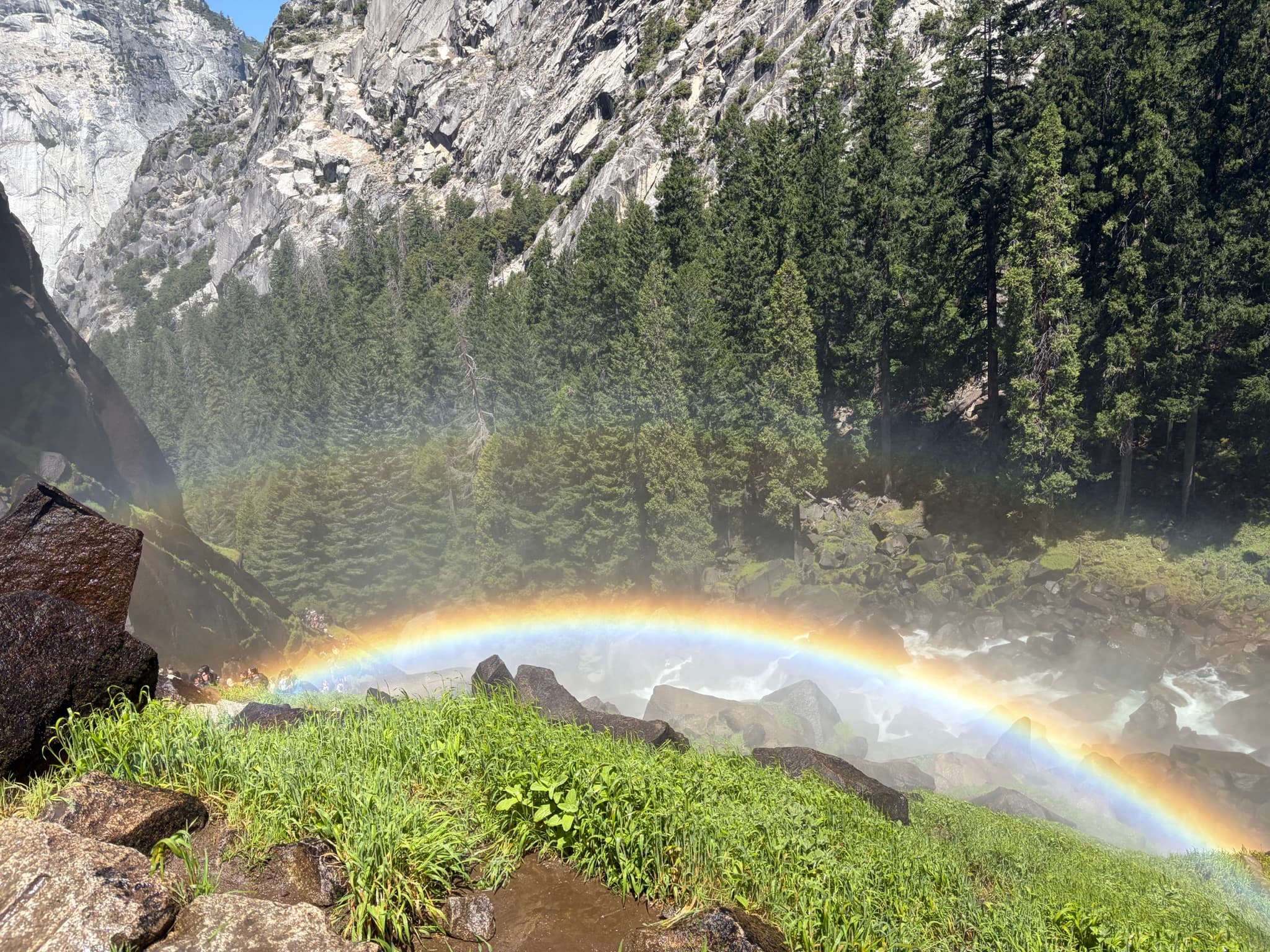 Rainbow over the falls